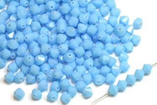 M.C. sluníčka (bicone) 4 mm, 36 ks - sytá tyrkysově modrá